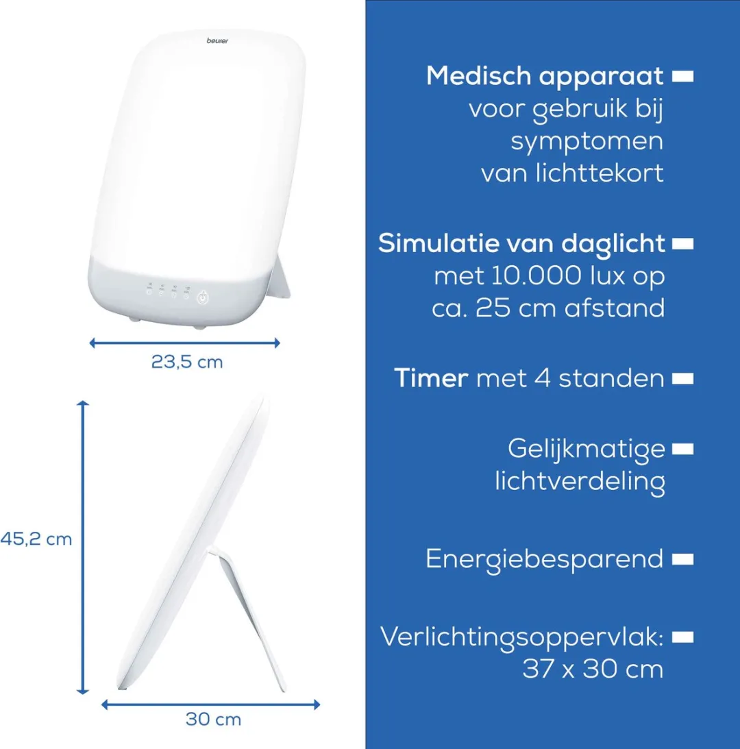 Beurer TL 85 Daglichtlamp 10.000 Lux - 37x30cm - Wit