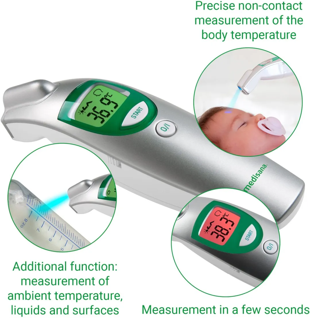 Medisana FTN Contactloze Koortsthermometer - Grijs