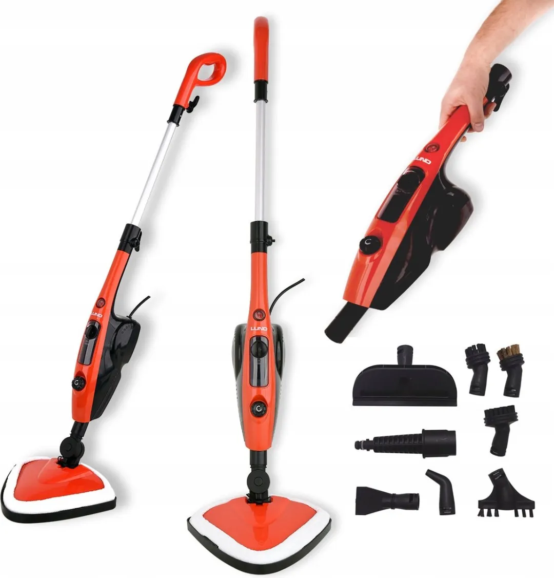 Toya Lund Serie 67220 Stoommop 1500W - Rood/Zwart