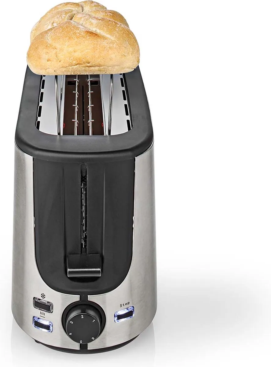 Nedis Broodrooster KABT310EAL 2 Sandwiches - 1000W - Aluminium