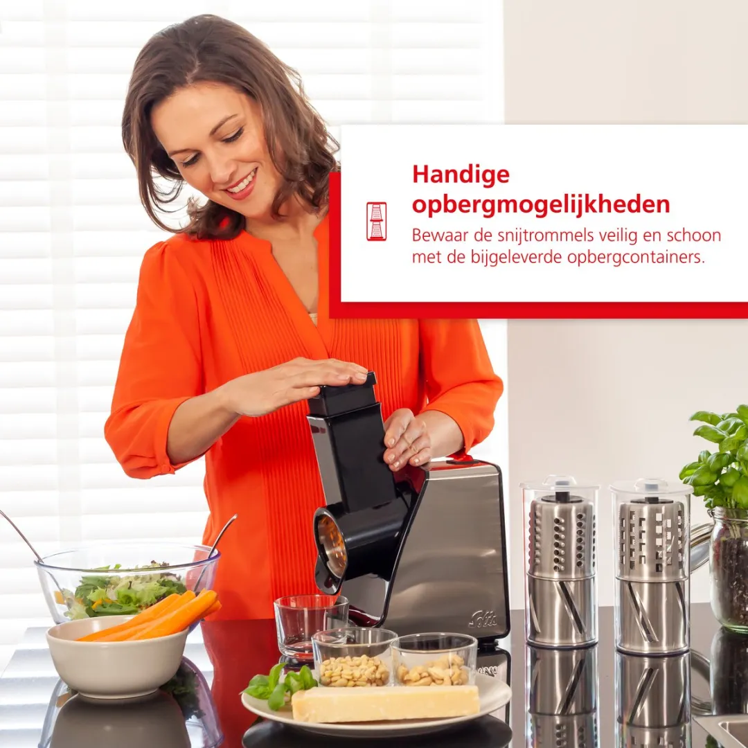 Solis Slice & More 8401 Multifunctionele Groentesnijder - 350W - Blauw