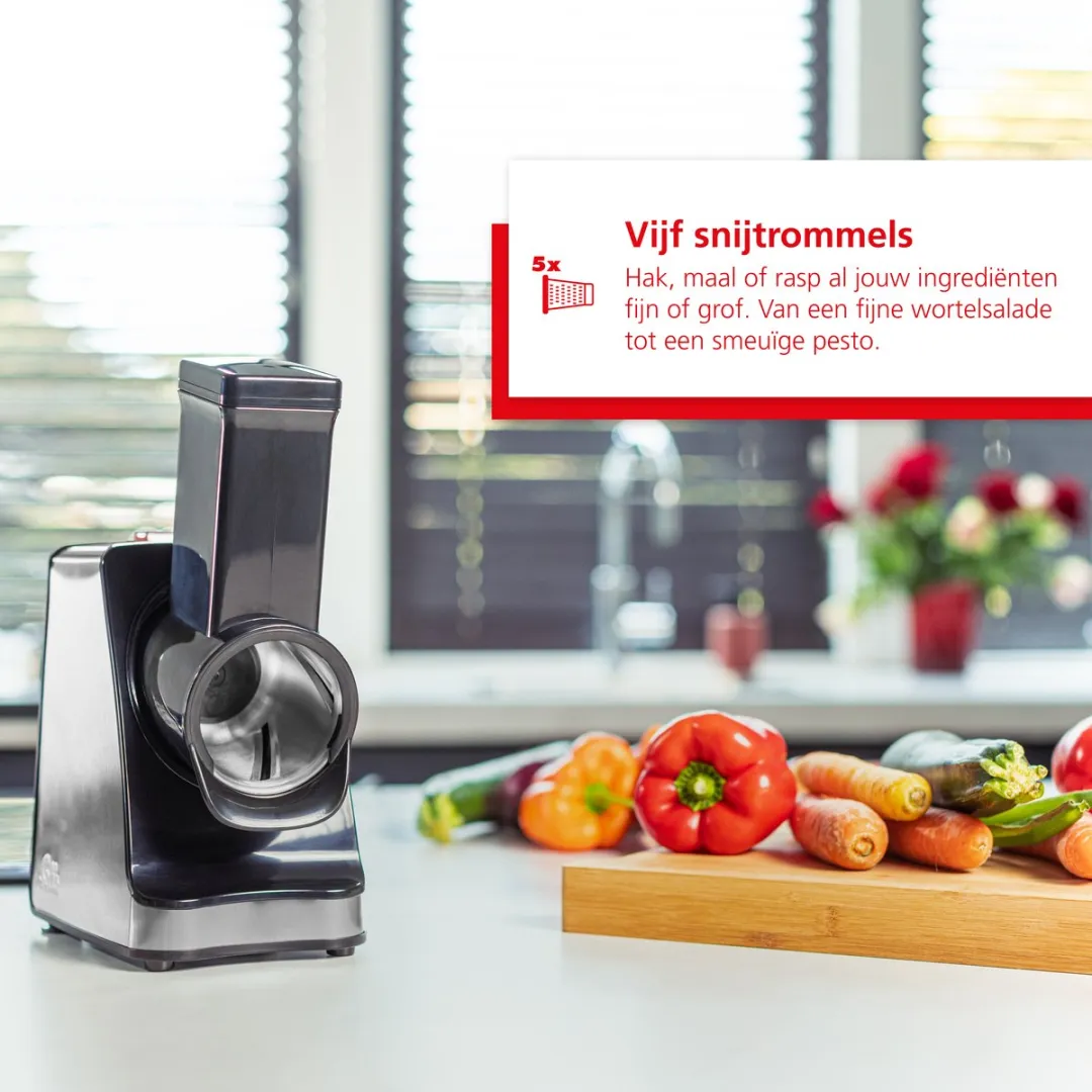Solis Slice & More 8401 Multifunctionele Groentesnijder - 350W - Blauw
