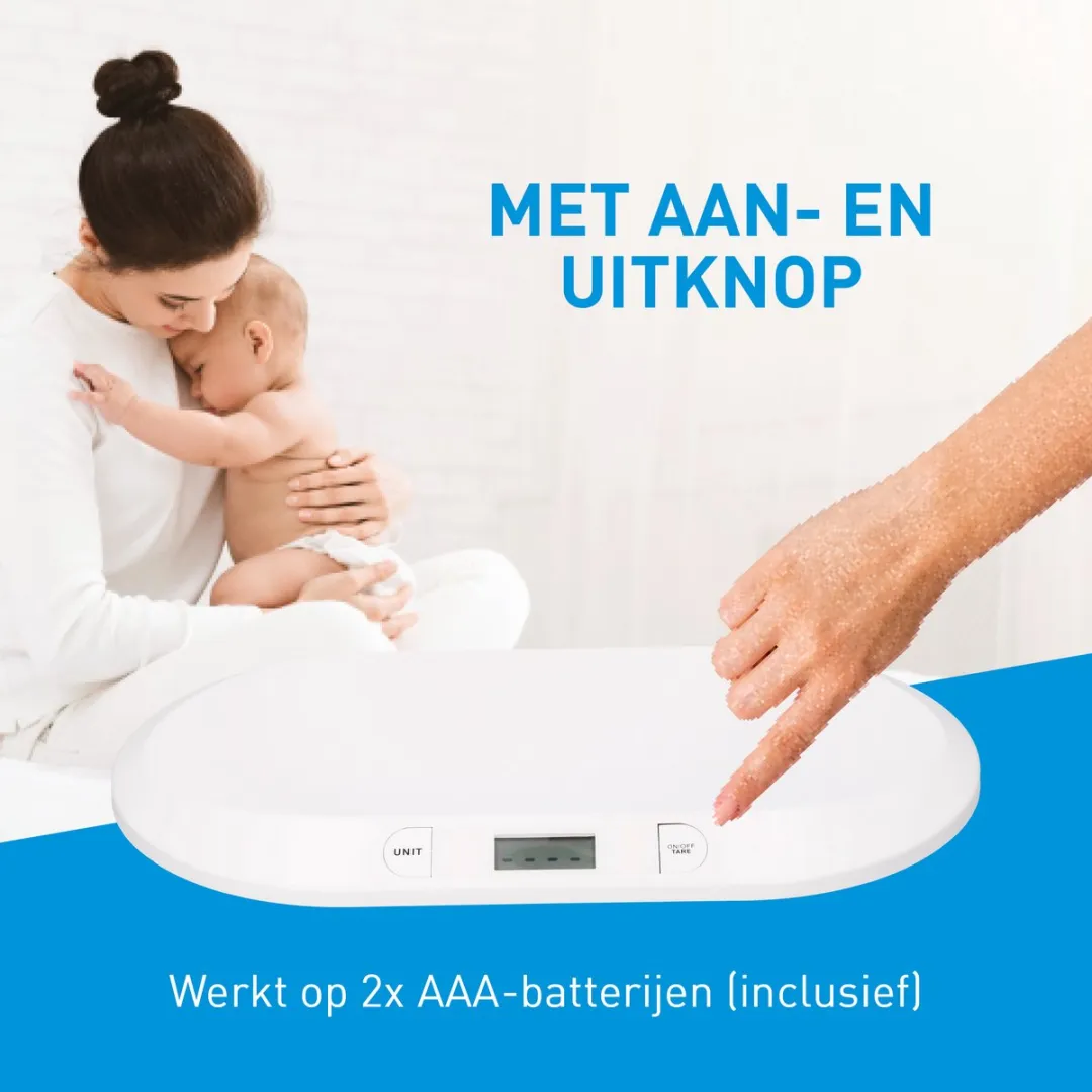 Grundig Babyweegschaal Digitaal 20kg - Wit - afbeelding 6 van 6