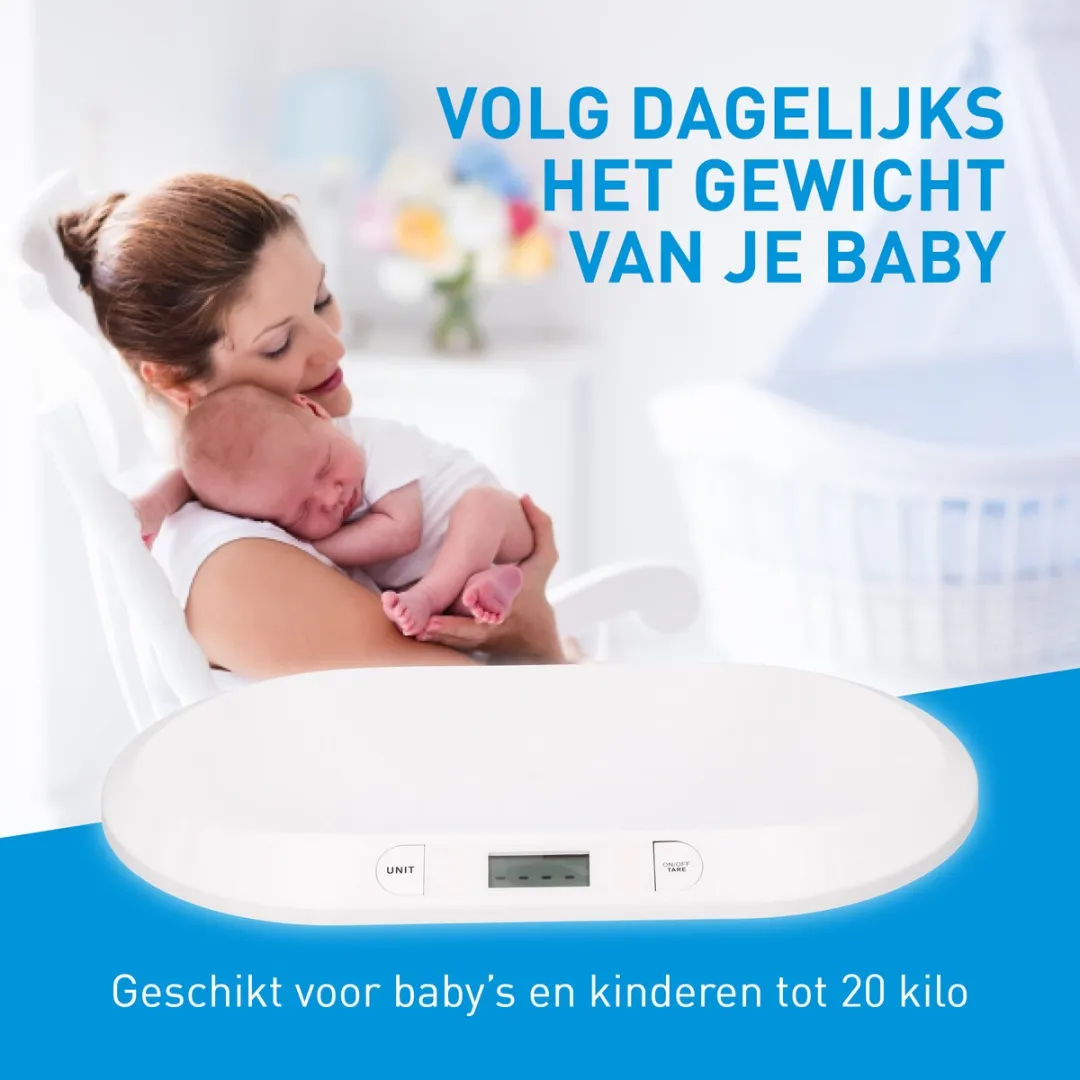 Grundig Babyweegschaal Digitaal 20kg - Wit - afbeelding 5 van 6
