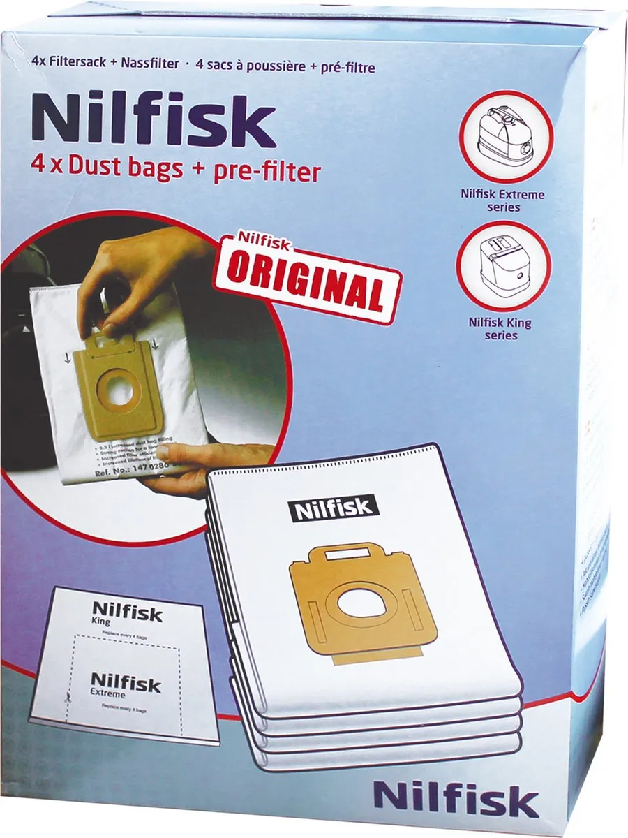 Nilfisk Stofzuigerzakken King/Extreme
