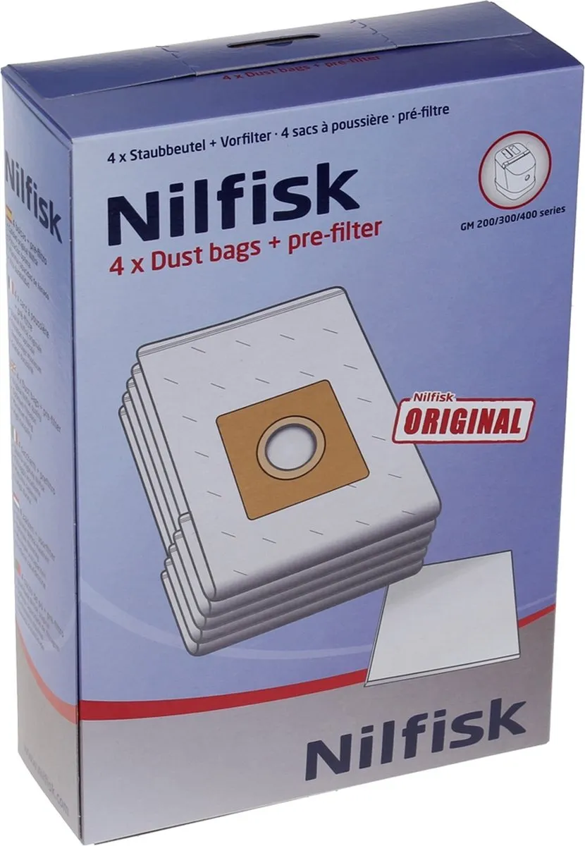 Nilfisk Stofzuigerzakken King/Extreme - 4 Stuks