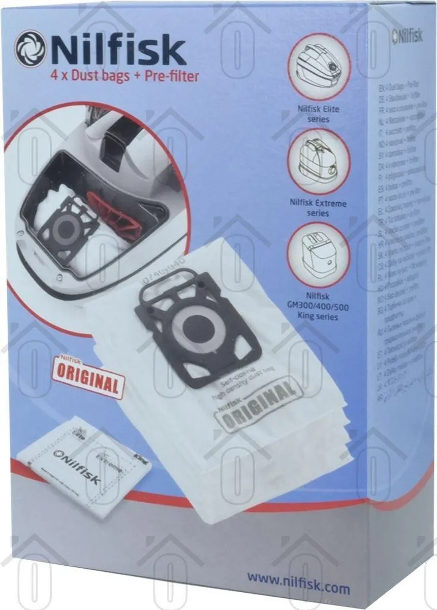 Nilfisk Stofzuigerzakken King/Extreme - 4 Stuks - afbeelding 6 van 6