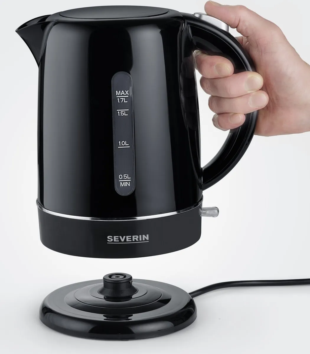 Severin WK 4322 Waterkoker 1,7L - 2200W - Zwart - afbeelding 6 van 6