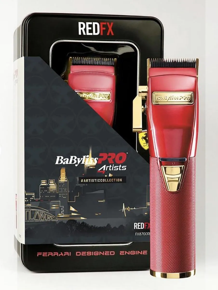 BaBylissPRO Red FX FX8700RE Tondeuse - 8 Opzetkammen