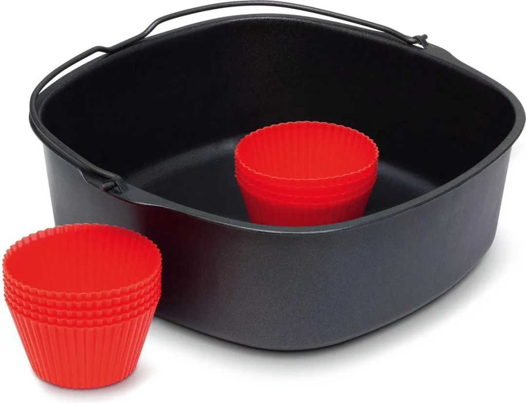 Philips Ovenschaal & Bakblik Airfryer Accessoire - HD9925/01 - Geschikt voor Philips - Bakaccessoire met 5 muffinvormen