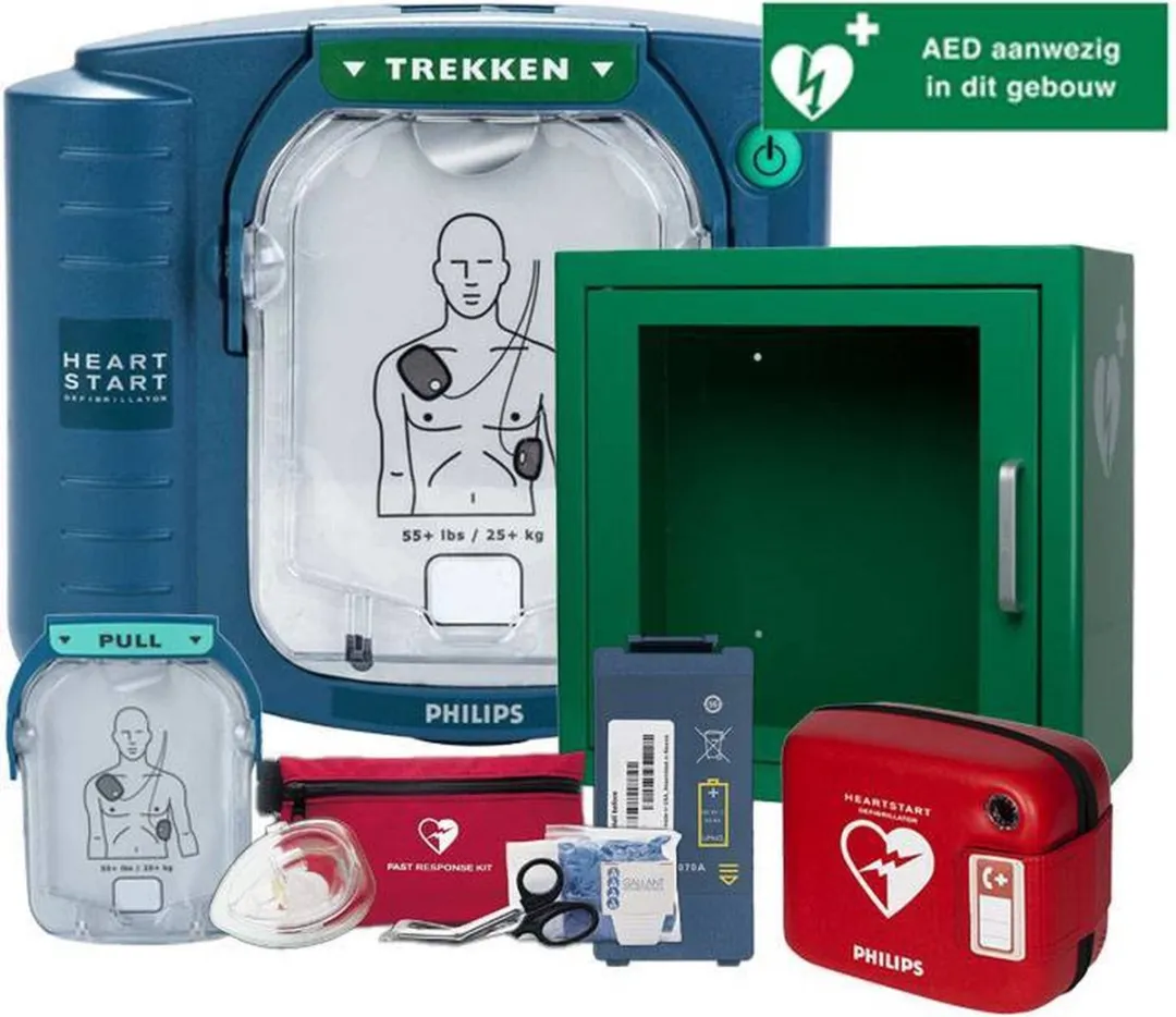 Philips HS-1 AED + binnenkast