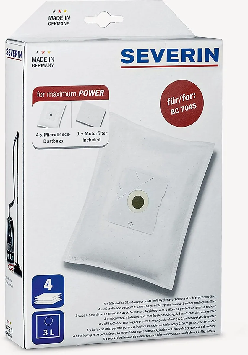 Severin SB 7218 Stofzuigerzakken - 5 Stuks - afbeelding 6 van 6
