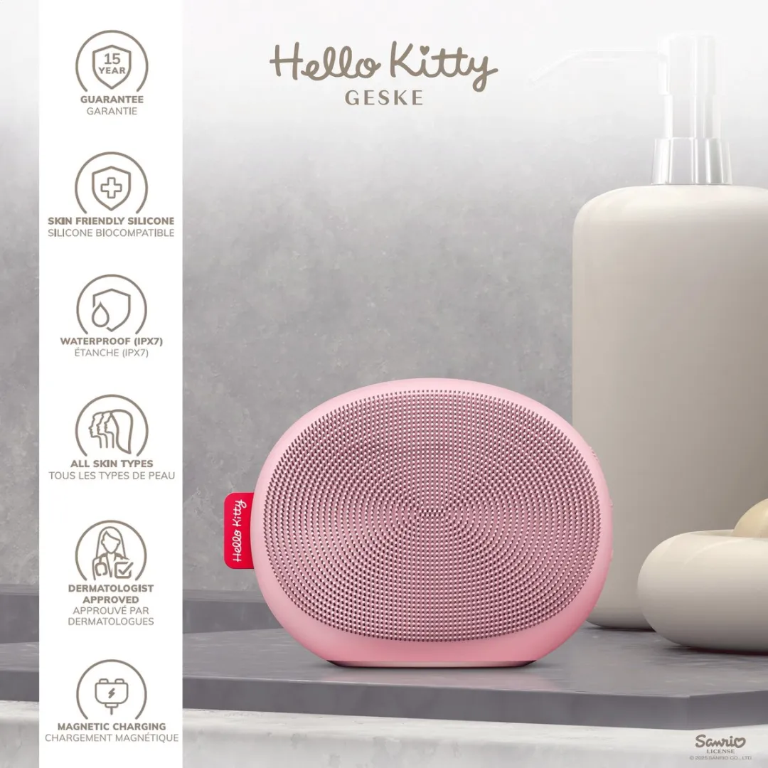 Hello Kitty GESKE Sonic Thermo Gezichtsborstel 5-in-1 HK000008PI01 - Pink