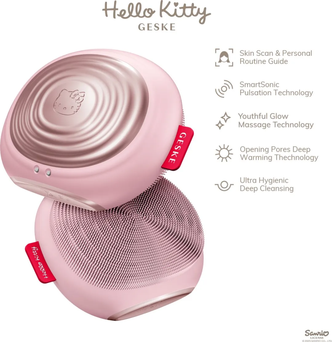 Hello Kitty GESKE Sonic Thermo Gezichtsborstel 5-in-1 HK000008PI01 - Pink