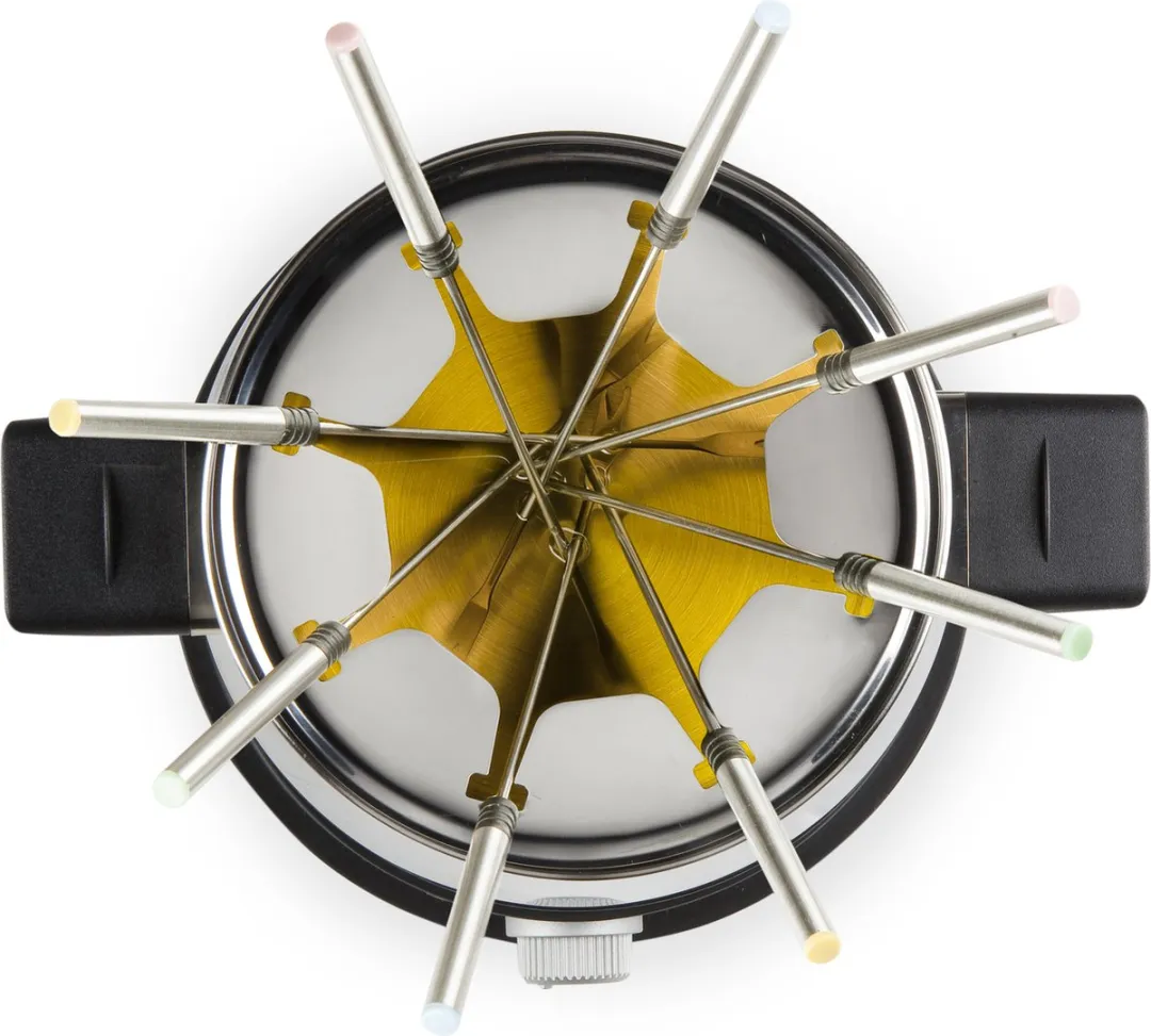 Domo DO706F Fondue - 8 Personen - 1500W - Rvs/Zwart