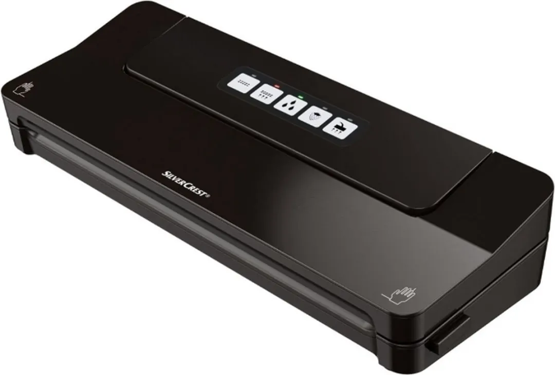 SILVERCREST Vacuümverpakker 125W - Zwart - 3m Folie & 3 Adapters - afbeelding 6 van 6
