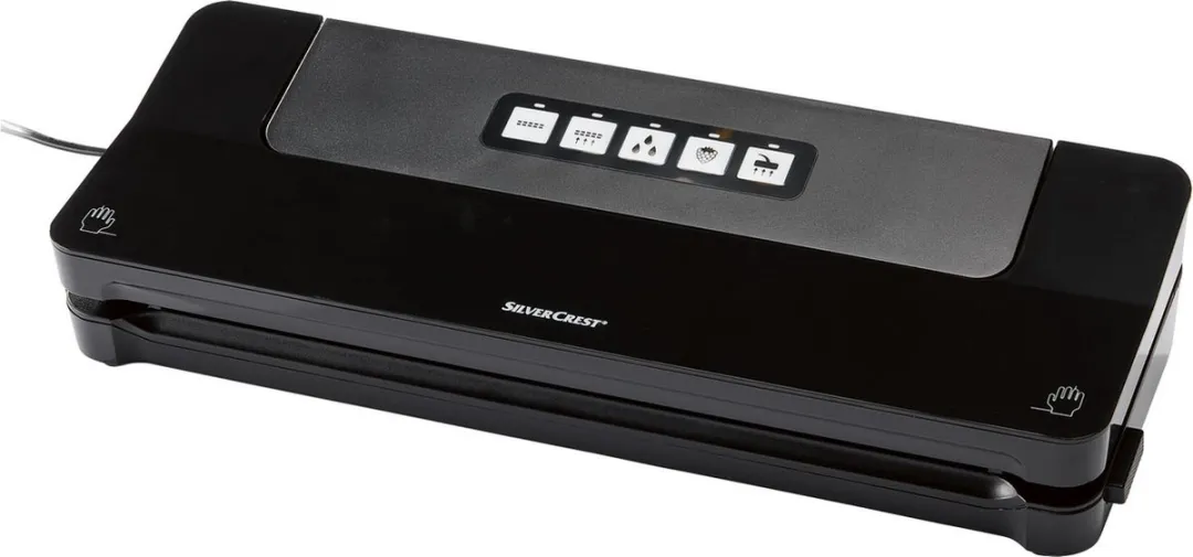 SILVERCREST Vacuümverpakker 125W - Zwart - 3m Folie & 3 Adapters