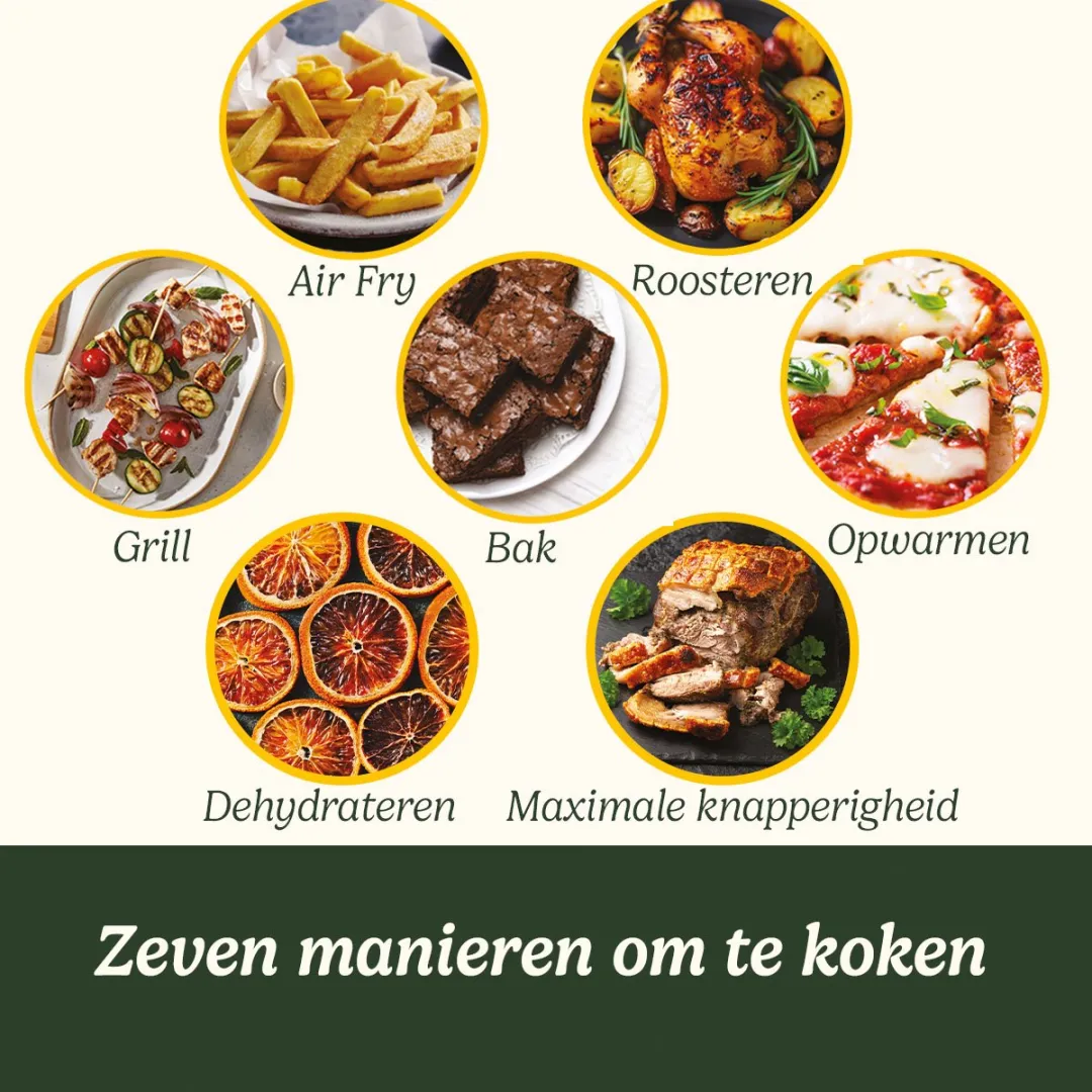 Cuisinart - XXL Dual-Zone Airfryer - Heteluchtfriteuse 2x5,2 - 2400W - 7 programma's - PFAS-vrije keramische coating - 2 manden voor tot 12 porties - Zwart