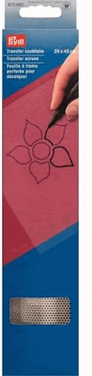 Prym Transfer Gaatjesfolie Blauw/Rood 25x45cm