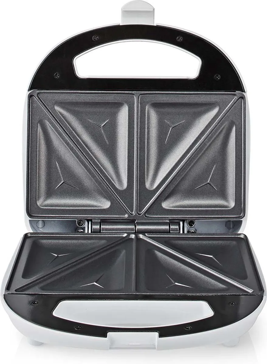Nedis KASM110FWT Sandwichmaker 700W - 2 Platen - Wit