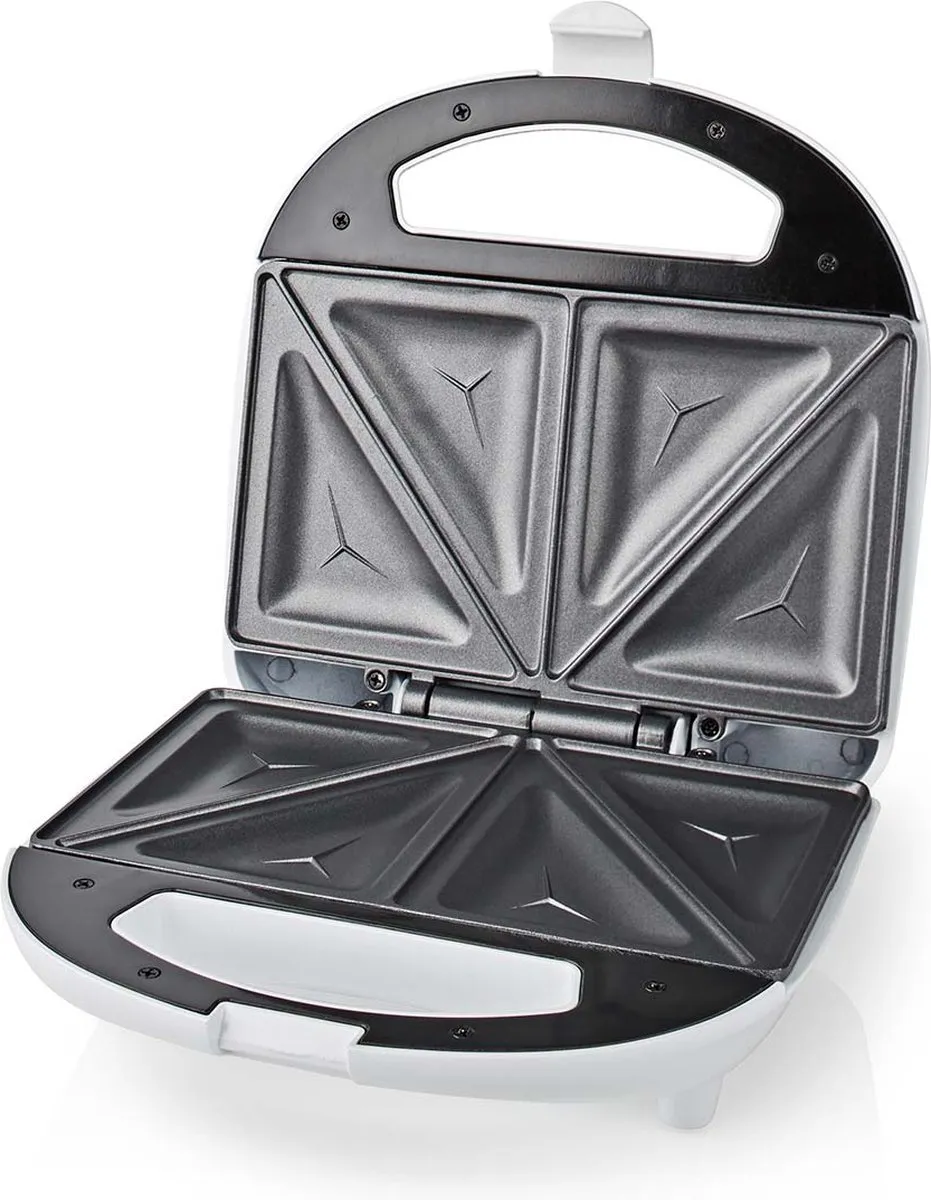Nedis KASM110FWT Sandwichmaker 700W - 2 Platen - Wit