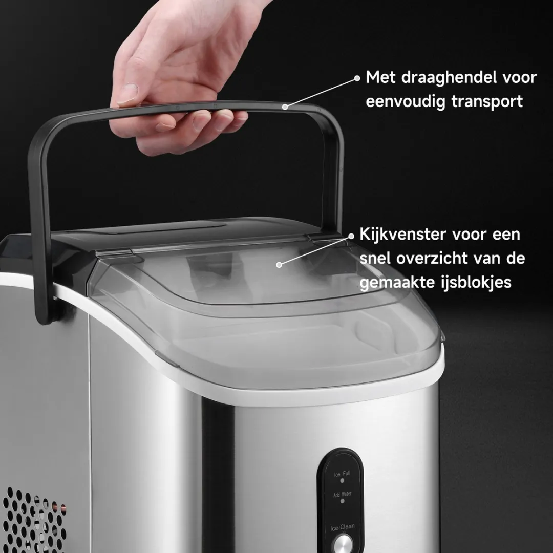 Bardi 1.1 Nugget IJsblokjesmachine 150W - 1100ml RVS