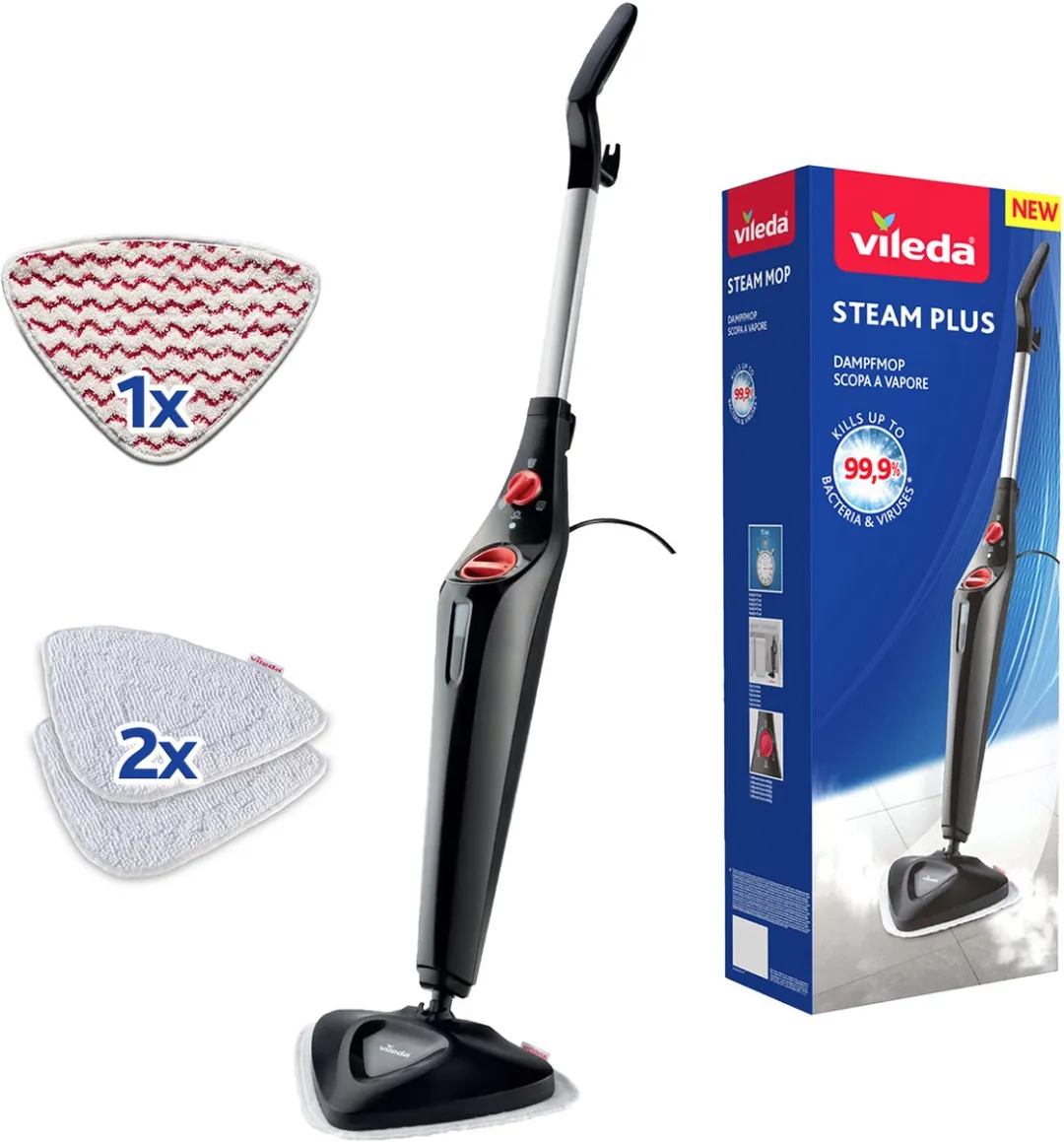 Vileda Steam Plus Power Pad 173944 Stoomreiniger