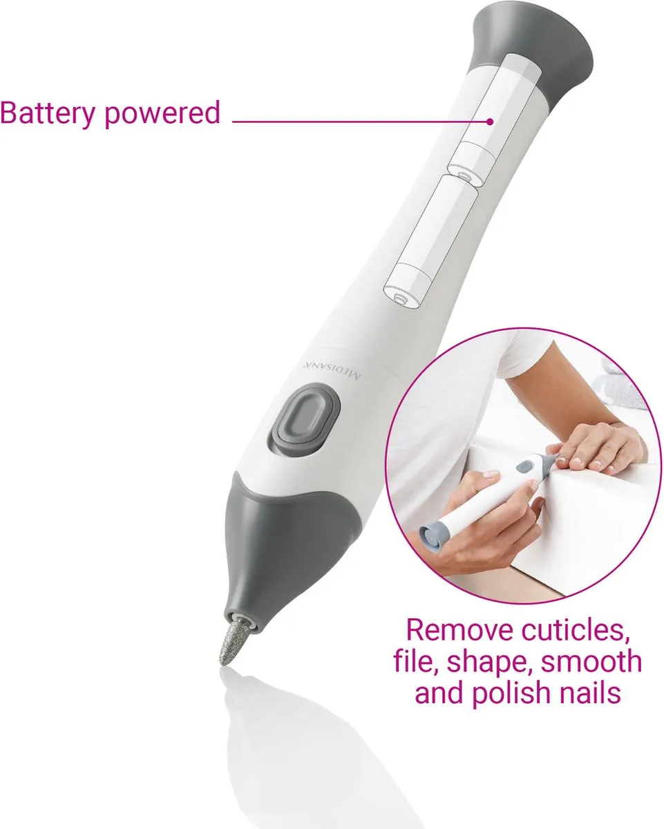 Medisana MP 810 Manicure & Pedicureset - 2x Accu - Wit/Grijs