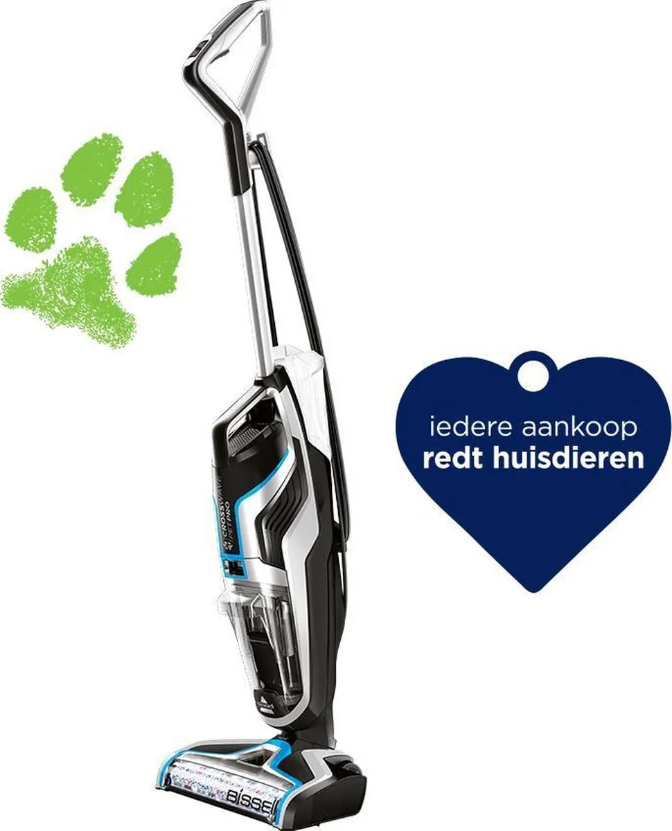 BISSELL CrossWave Pet Pro 2225N Stofzuiger/Dweil - 560W - Zwart