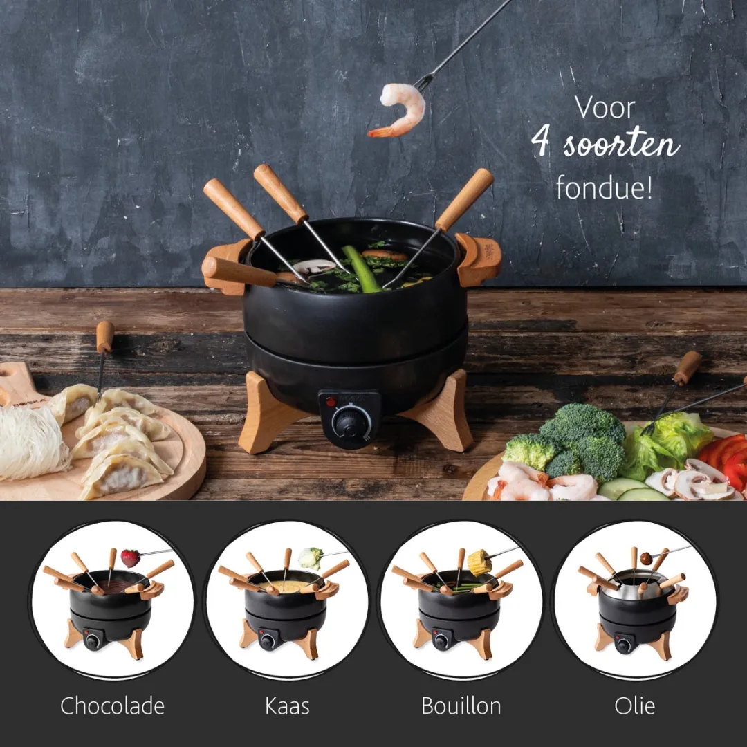 Boska Elektrische Fondueset Party 853570 - 800W - 2,3L - 8 Personen
