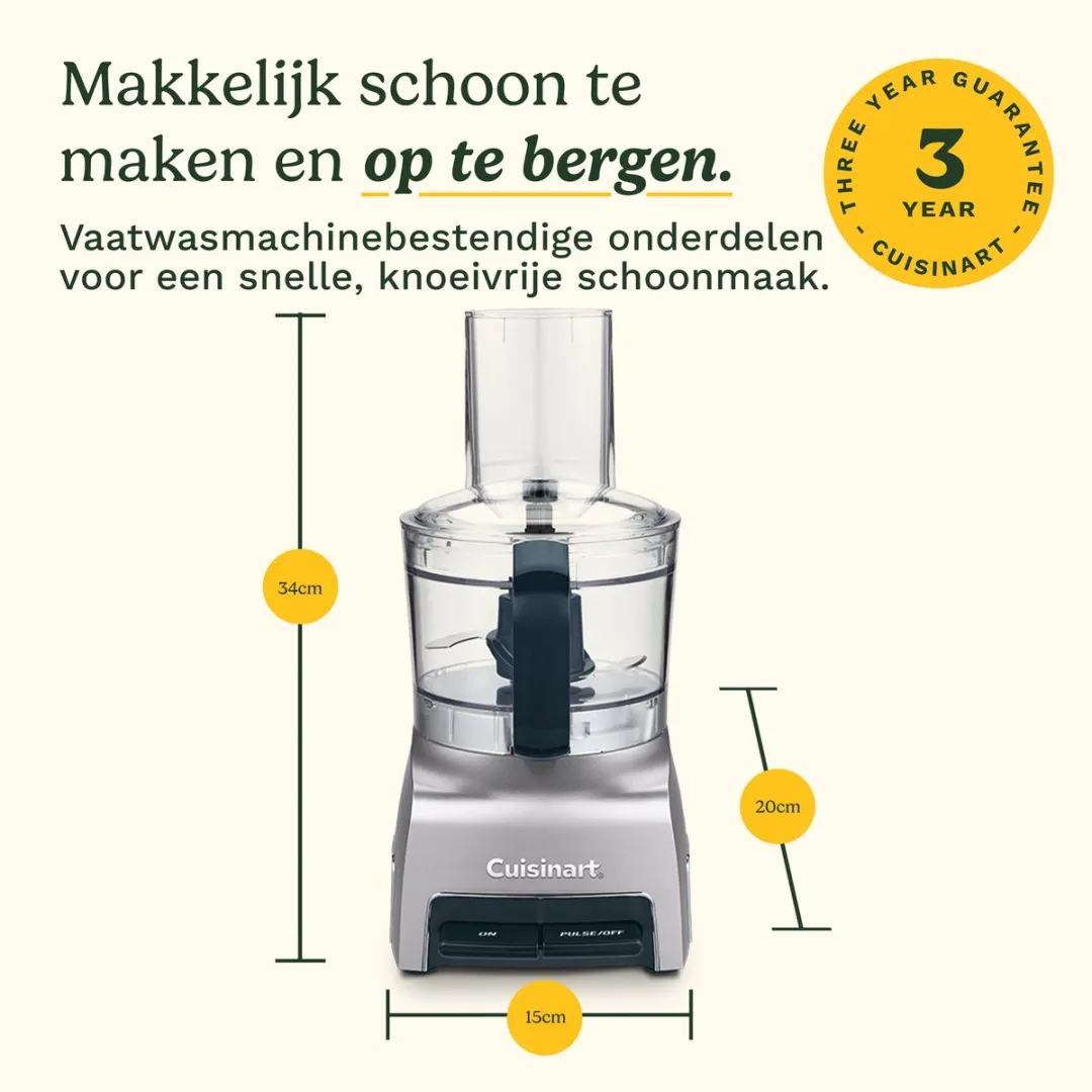 Cuisinart FlexPrep Foodprocessor 300W - Zilver