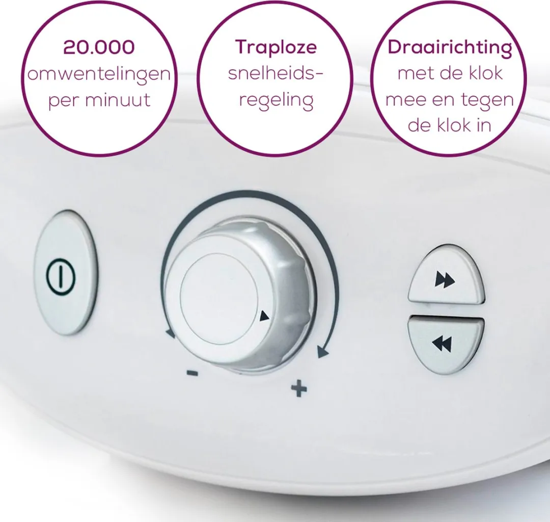 Beurer MP 100 Manicure- en Pedicureapparaat - 20.000 RPM - 10 Opzetstukken - Wit