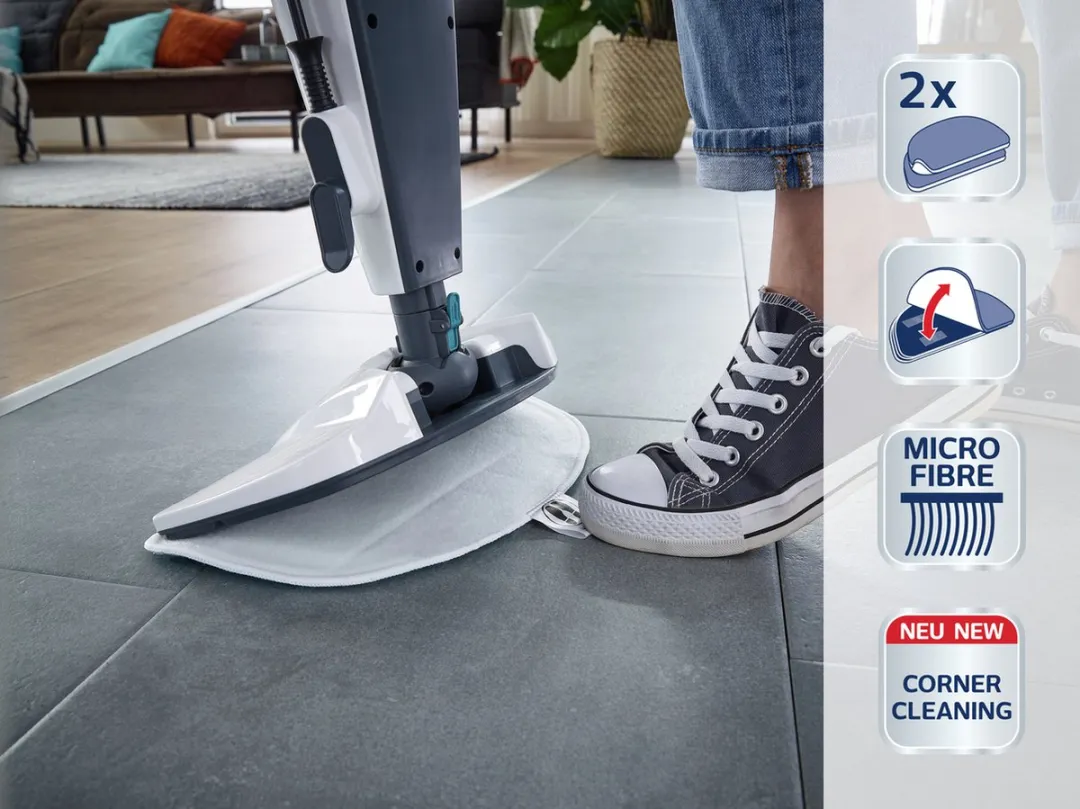 Leifheit Clean Tenso Power Vervangingsdoeken 2 Stuks - Turquoise/Wit