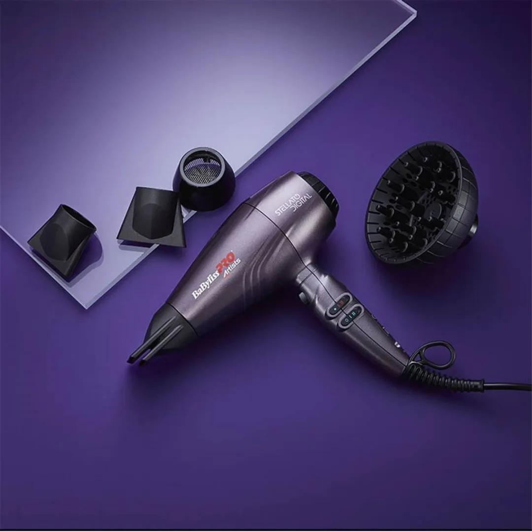 BaBylissPRO 4Artists Stellato Digital Föhn BAB7500IE - 2400W - Grijs