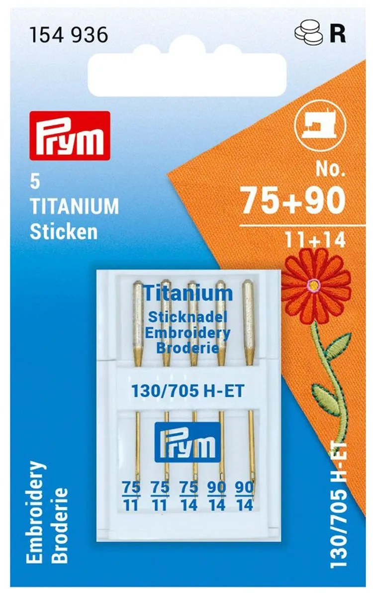 Prym Gouden Borduurnaalden H-ET 75+90 - 5 Stuks