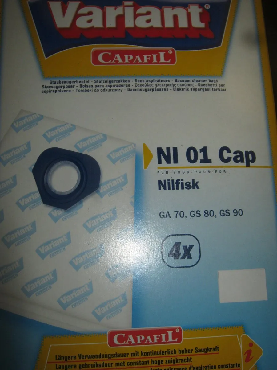 Nilfisk G-serie NI01cap Stofzuigerzakken - 4 Stuks