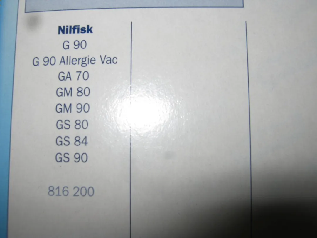 Nilfisk G-serie NI01cap Stofzuigerzakken - 4 Stuks