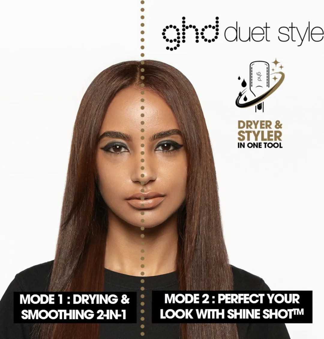 ghd - Duet Style - 2-in-1 Hete lucht Stijltang - Wit