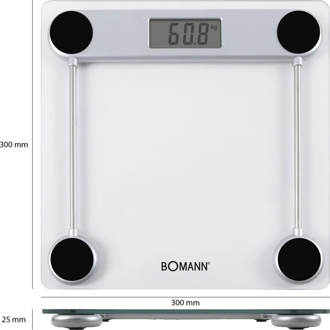 Bomann PW 1417 CB Personenweegschaal - 150 kg - Zilver