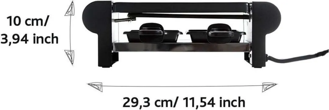 Boska Milano Raclette Mini 2 Personen - 350W - Zwart