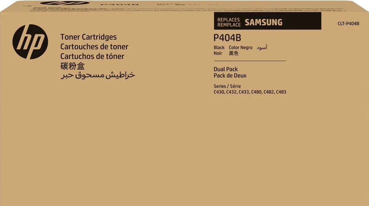 Samsung CLT-P404B Tonercartridges - 2 Stuks - Zwart