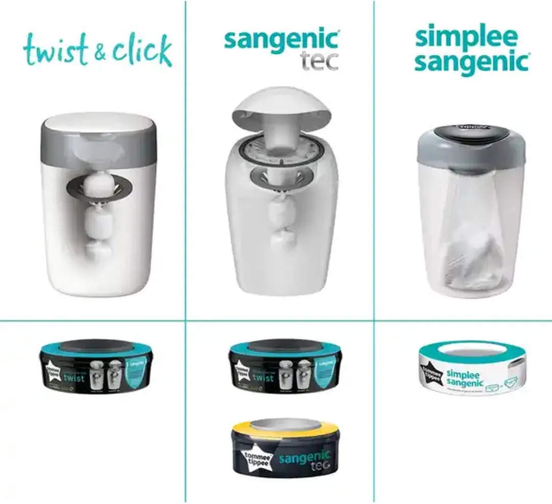 Tommee Tippee Twist & Click Wkłady wymienne - 2 Stuks