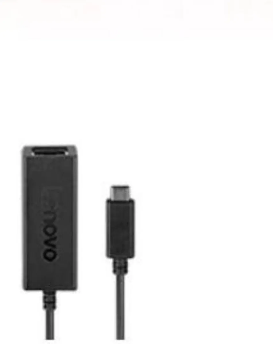 Lenovo USB-C naar Ethernet Adapter 4X90S91831 - Zwart