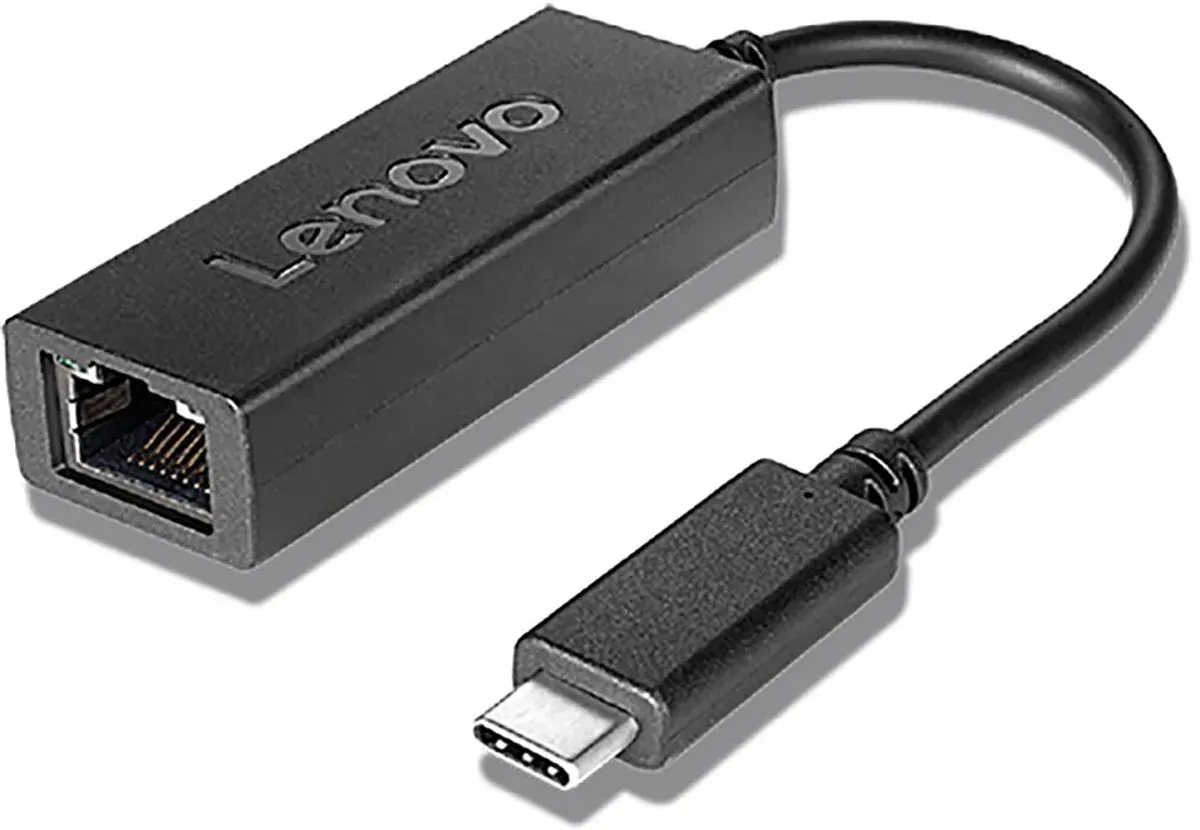 Lenovo USB-C naar Ethernet Adapter 4X90S91831 - Zwart - afbeelding 6 van 6