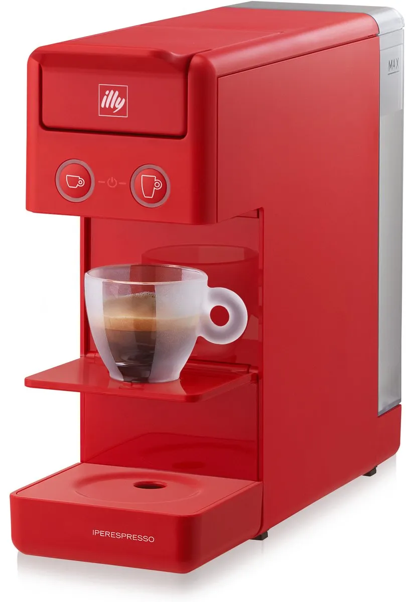 illy Y3 Espresso & Coffee Machine Rood