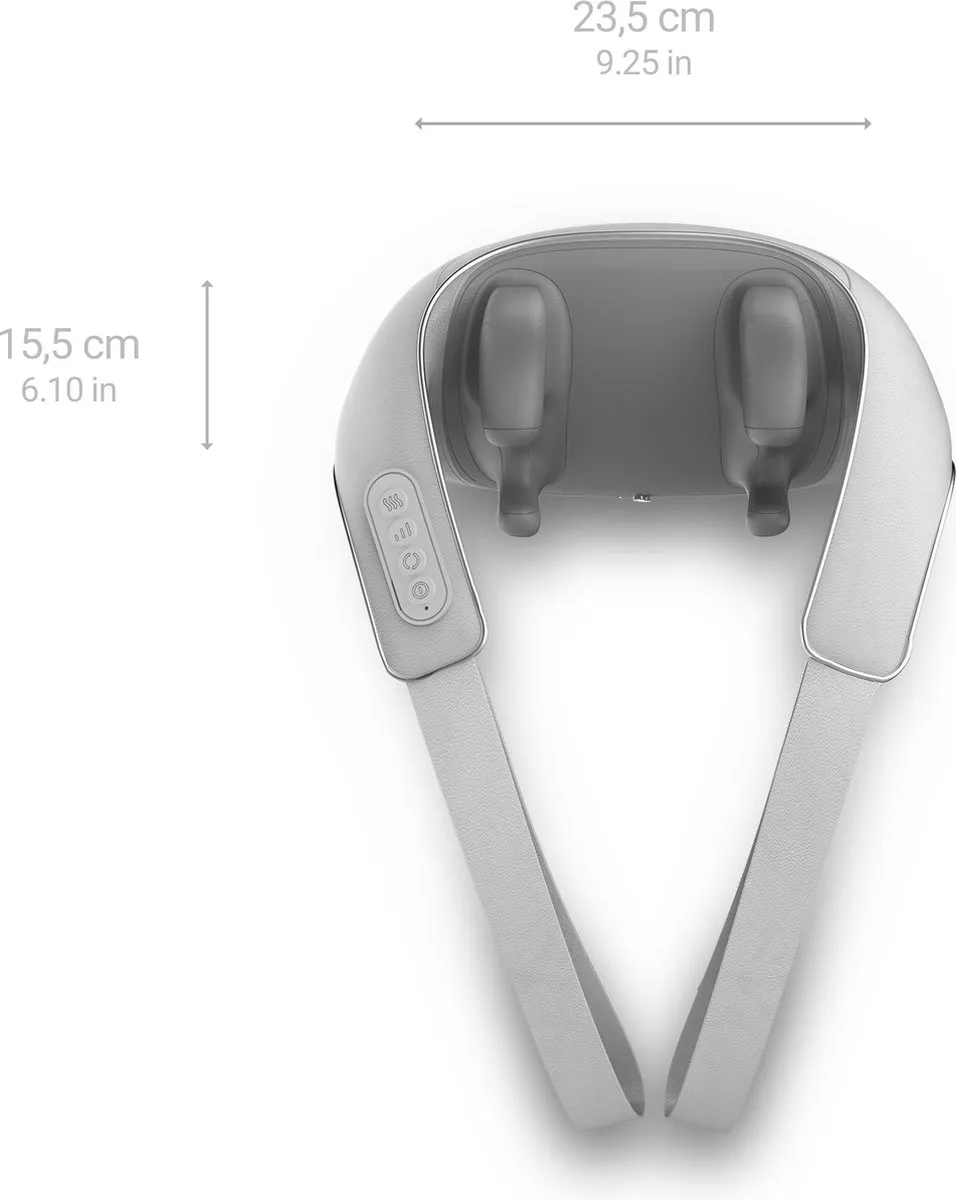 medisana NM 990 - Nek, schouder & rug massage - Draadloos USB-C - Warmtefunctie - Handsfree - Handgesimuleerde massagekoppen