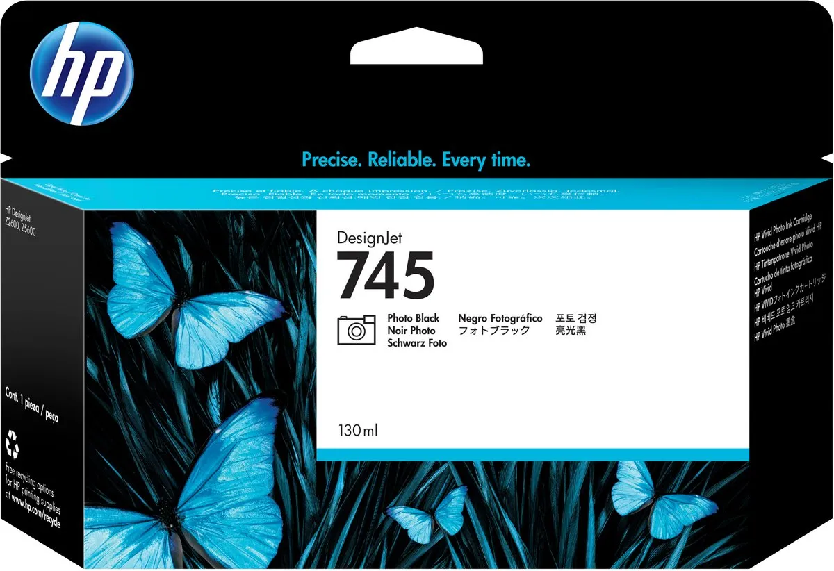 HP 745 Fotozwart Inktcartridge