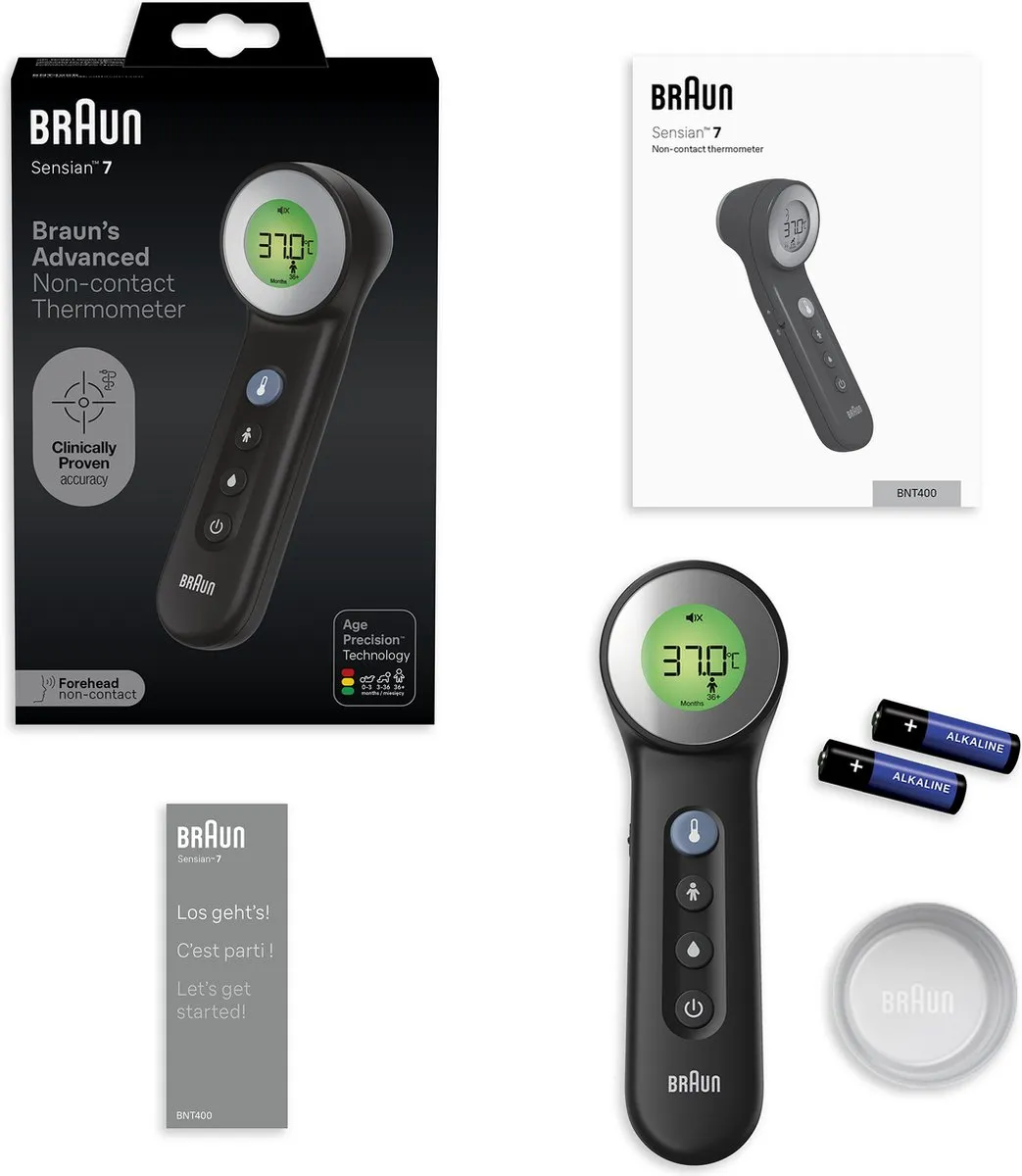 Braun BNT400B Age Precision Koortsthermometer - Zwart