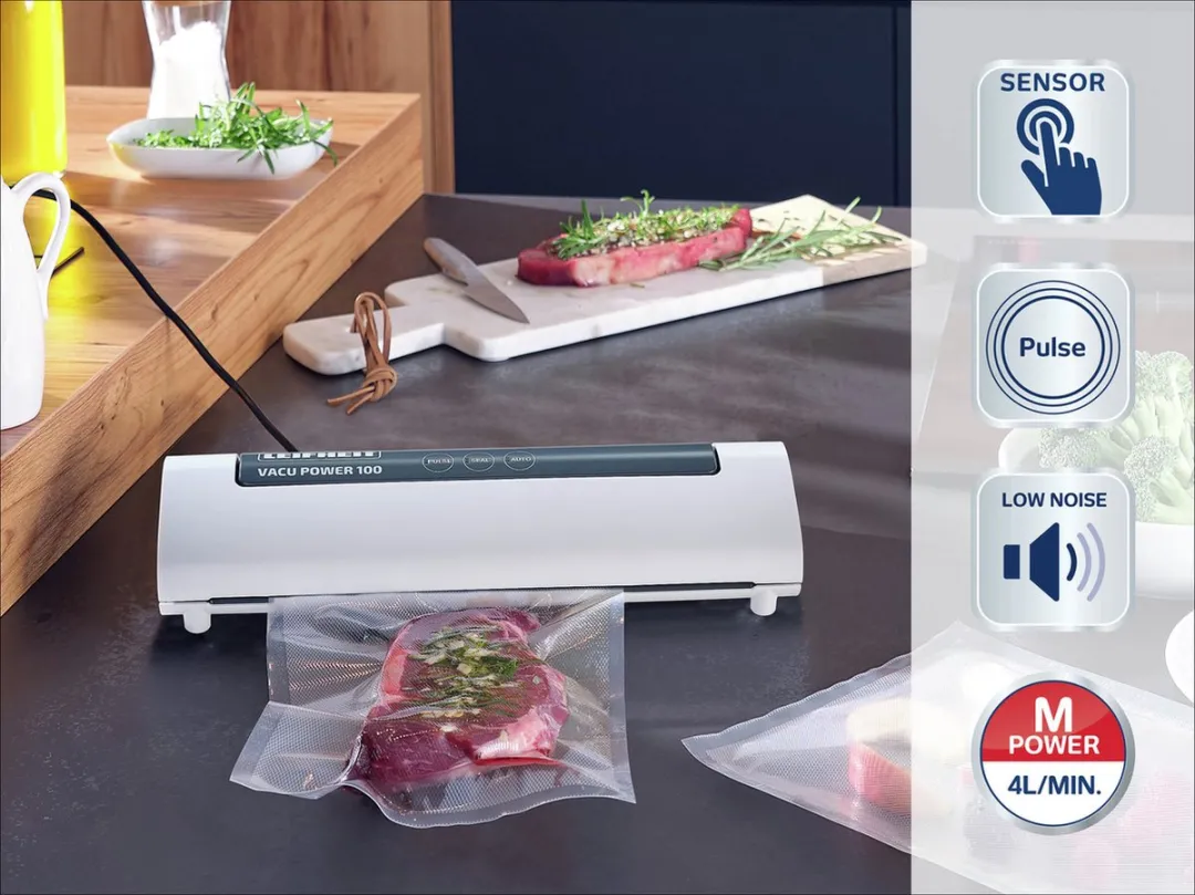 Leifheit Vacu Power 100 Vacuümzakjesmachine - 80W - Wit