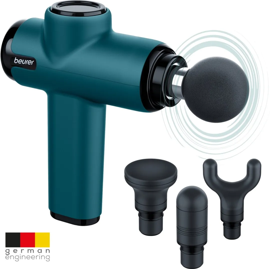 Beurer MG 99 Massagepistool - 5 Intensiteiten - 4 Koppen - Petrol